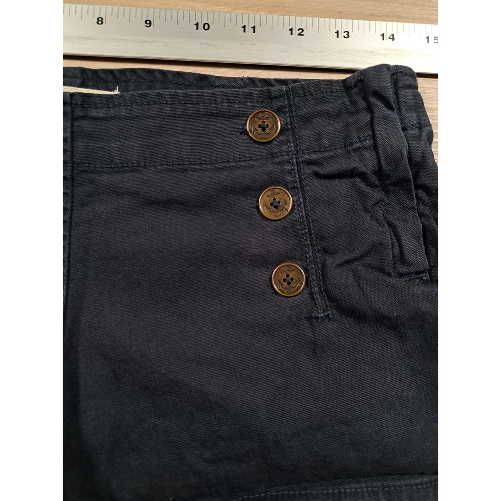 Sound & Matter Navy Blue Sailor Shorts Anchor Buttons Nautical Size 5 - Picture 10 of 10